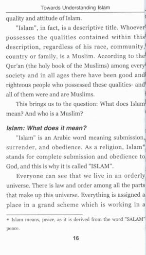 Towards Understanding Islam (Card Cover)