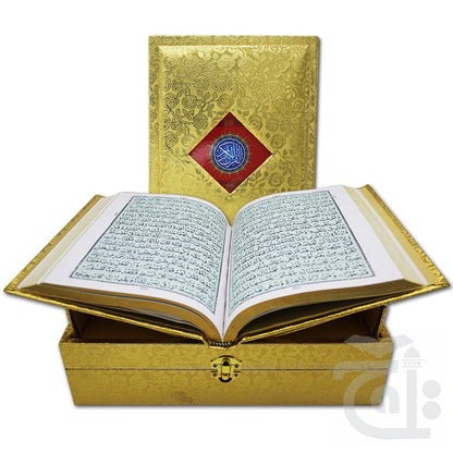 Holy Quran Art Paper (Golden Jahaiz Box) - Dar Ul Andlus