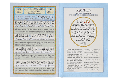 Surah Yaseen (Urdu and English)